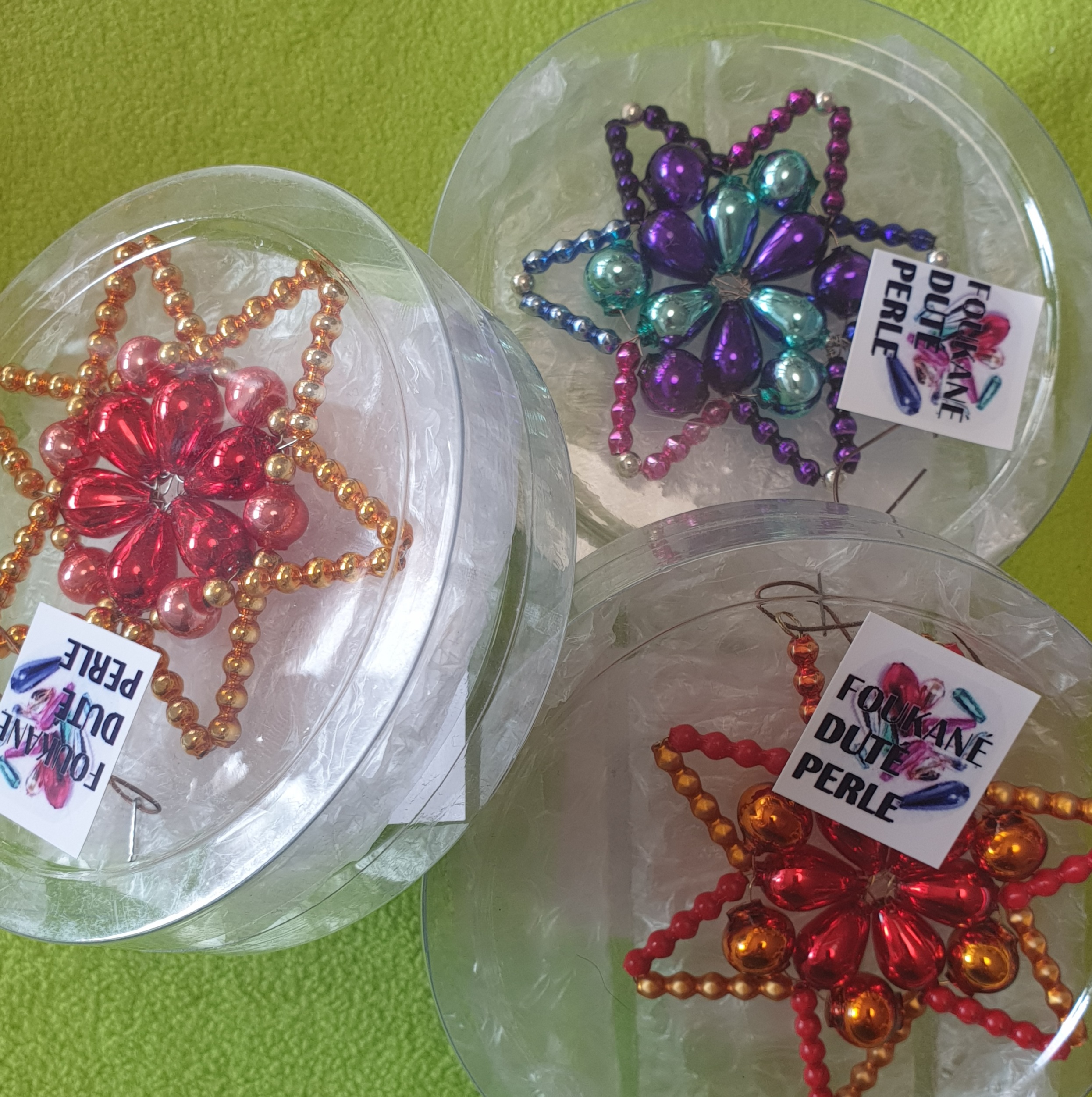 Vánoční hvězda "HUDEROVKA" - růžová/zlatá