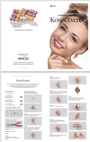 KORÁLKOVÁ STAVEBNICE - KOSOČTVEREC - prsten (1kus)