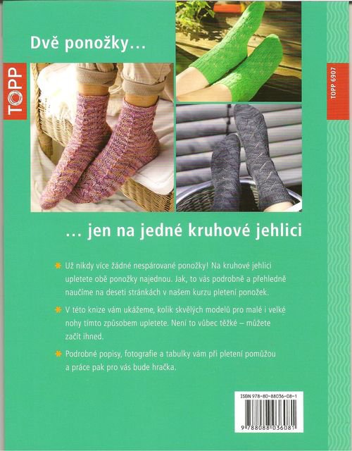 Tvořivé sešity TOPP - Pletené ponožky
