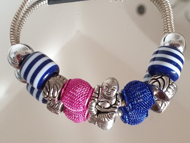 Náramek hadí ve stylu PANDORA - Buddha