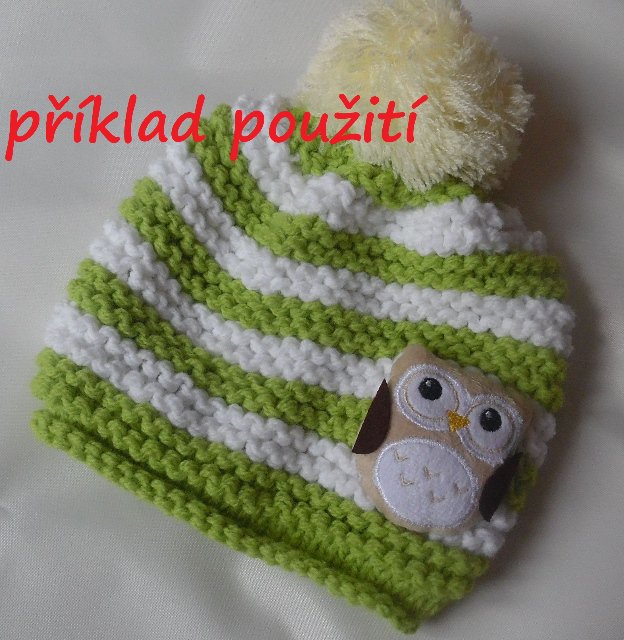 Plyšová aplikace s pískátkem - tučňák