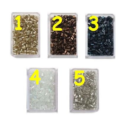 Korálky/rokajl sekaný - měděná č.2 > Ø3mm (sáček 30g)