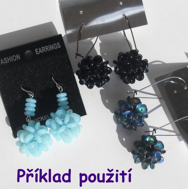 Korálky skleněné (60 kusů) - čočka, béžová > Ø6mm