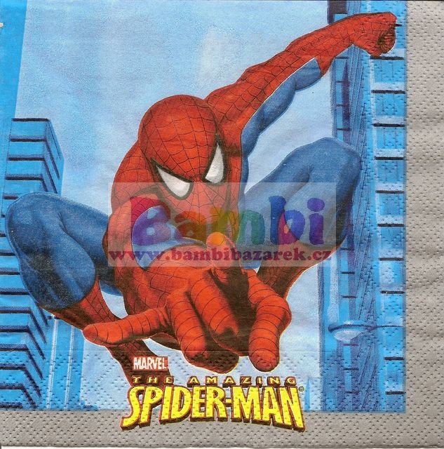 Třívrstvý ubrousek na decoupage - SPIDERMAN I.