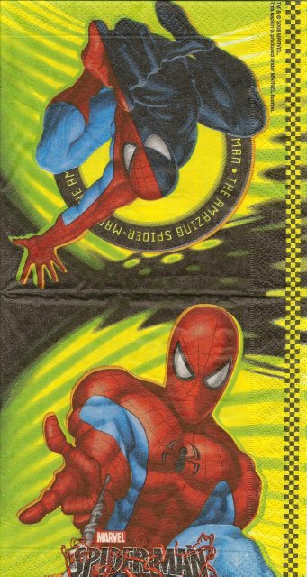 Třívrstvý ubrousek na decoupage - SPIDERMAN II.
