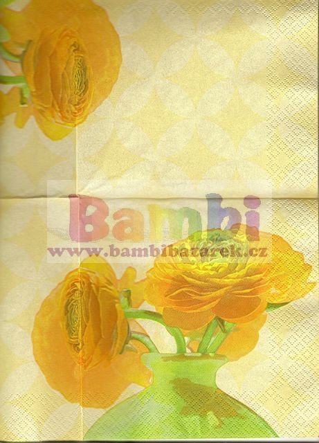 Třívrstvý ubrousek na decoupage - blatouch