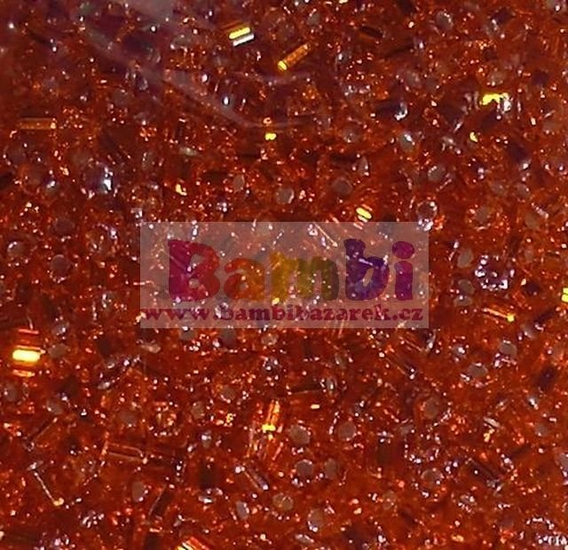 Rokajl PRECIOSA - sekaný - oranžová s průtahem (sáček 20g) 