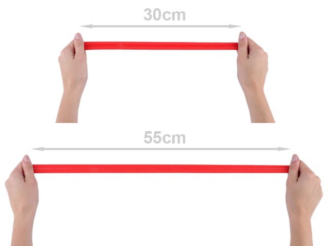 Pruženka se silikonem - růžová (125cm)