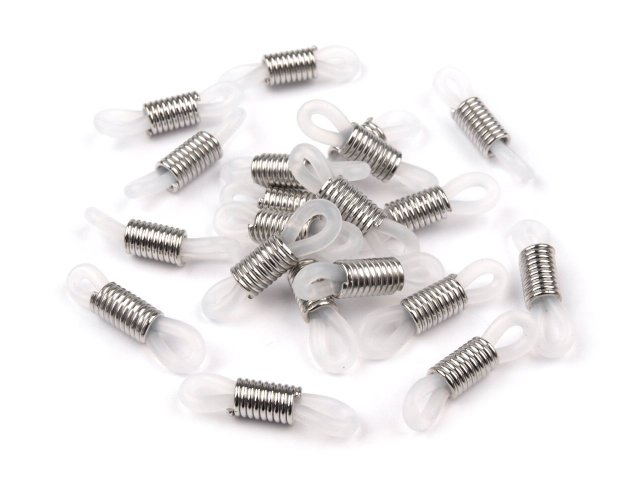 Koncovka na brýle - průhledná 5x20 mm (2 ks)