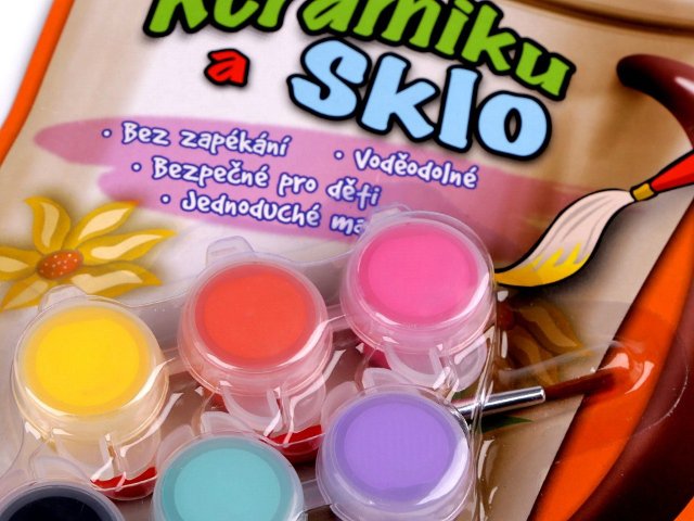 Akrylové barvy na keramiku a sklo
