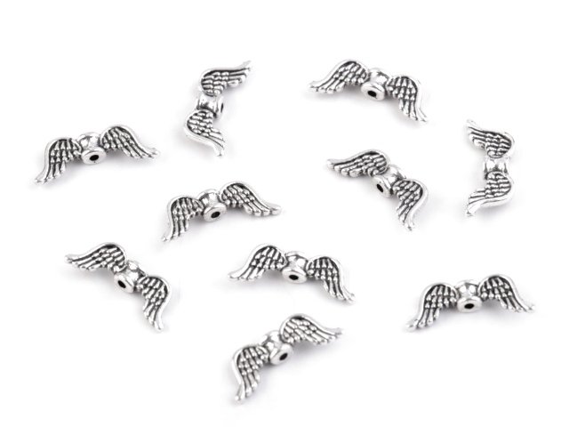 Mezikus kovový - křídla 8x20 mm (5ks)