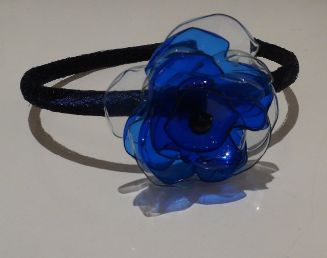 Ozdobná čelenka do vlasů - PET modrá