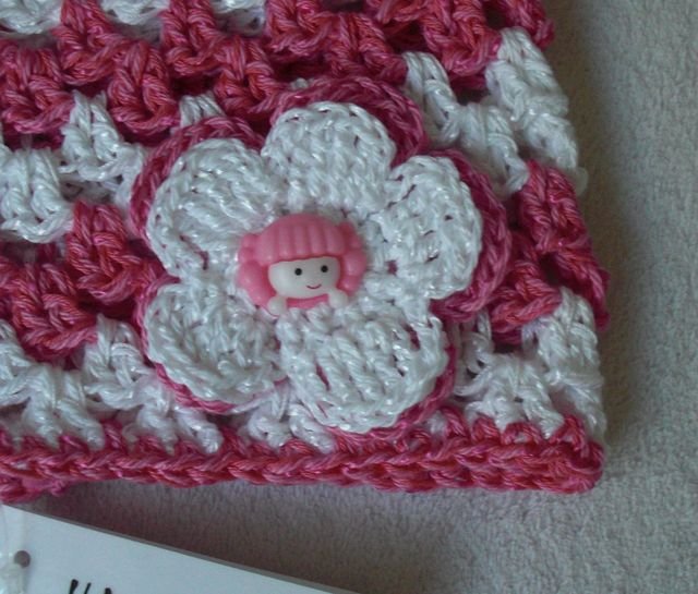 Bavlněná háčkovaná čepička > 52cm