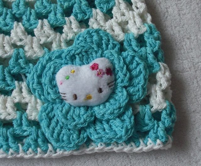 Bavlněná háčkovaná čepička > 50cm