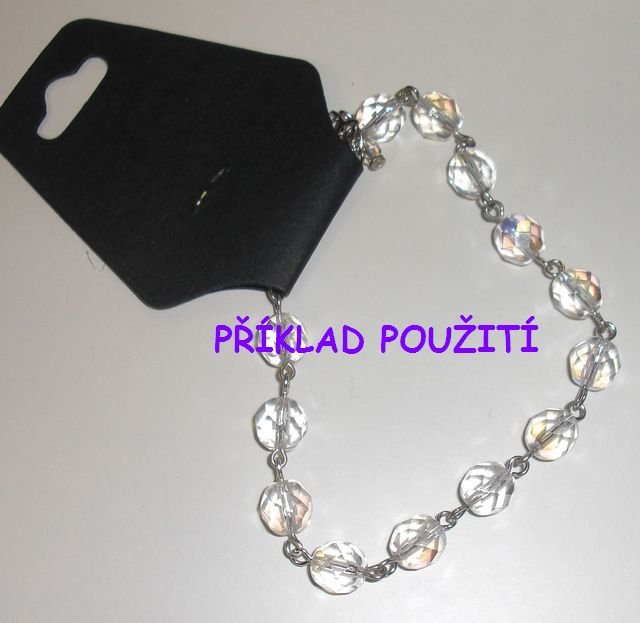 Korálky broušené/ohňovky - bílá průhledná > Ø10mm (10 kusů)