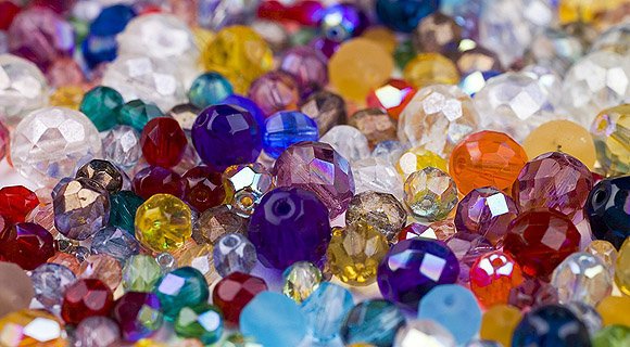 Korálky broušené/ohňovky - červenooranžová > Ø8mm (15 kusů)