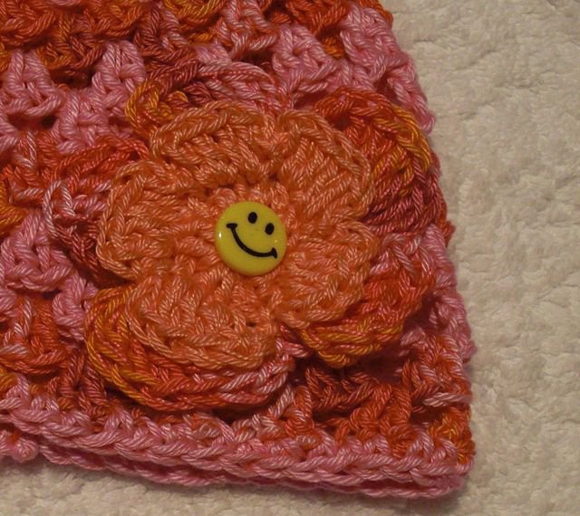 Bavlněná háčkovaná čepička > 46cm