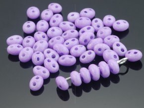 Korálky/rokajl TWIN (dvoudírkový) - modrozelená průhledná > 2,5x5 mm (10g )