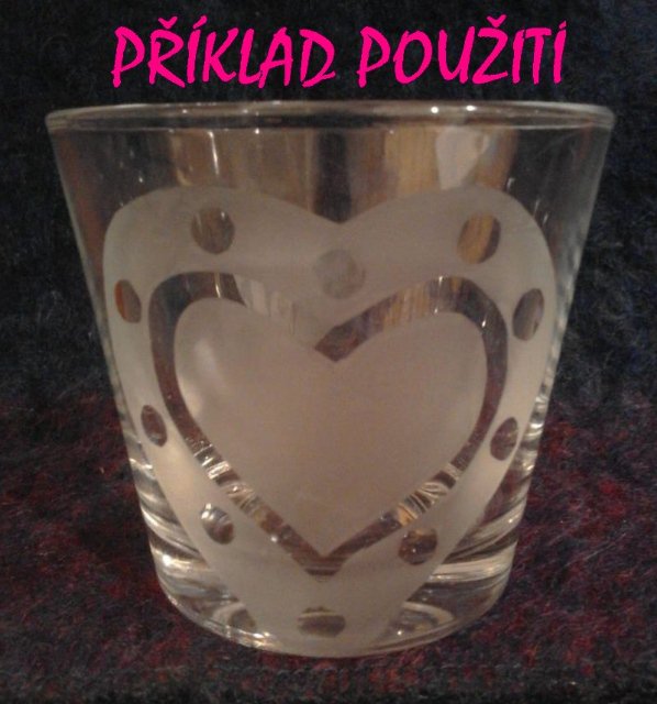 Sklenička k dotvoření - průměr 9cm/výška 3,3cm