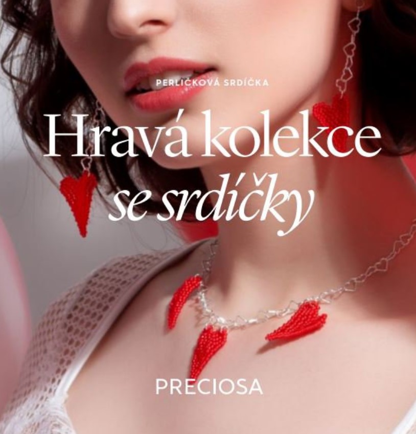 KORÁLKOVÁ STAVEBNICE - Bižuterie se srdíčky (1souprava)