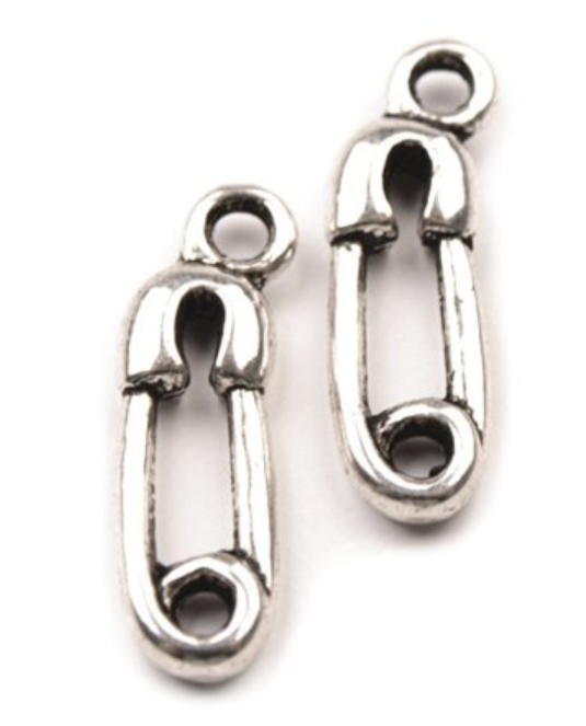 Přívěsek kovový - SPÍNACÍ ŠPENDLÍK 5x18mm