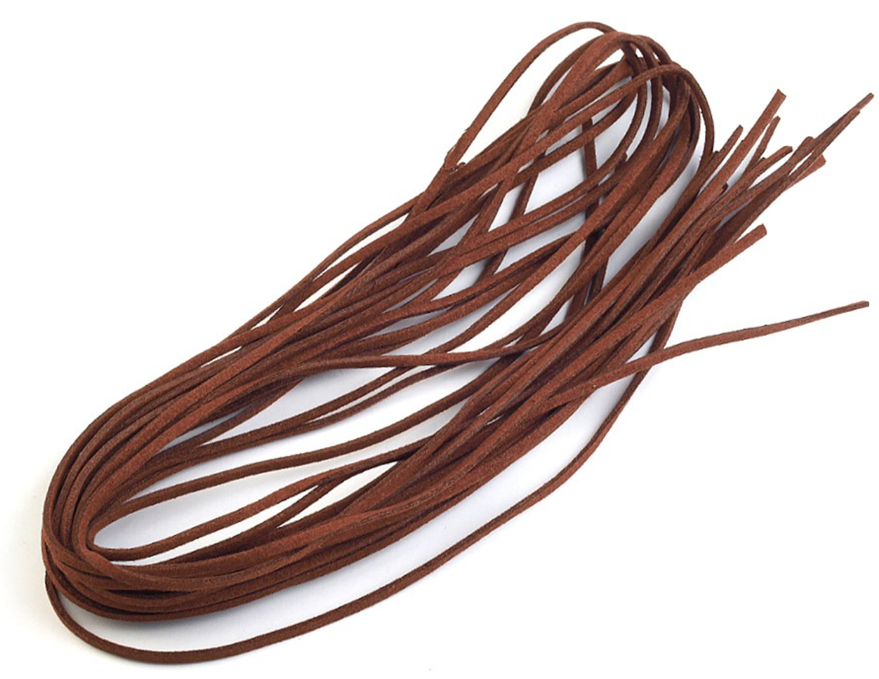 Imitace kůže - šíře 3mm - hnědá (délka 1 metr)
