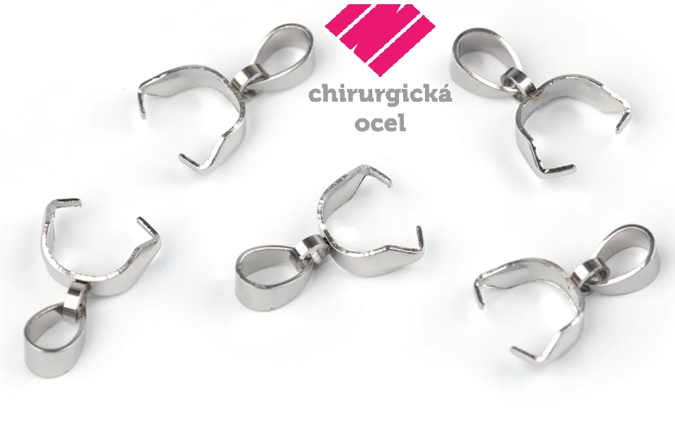Šlupna s očkem z chirurgické oceli 4x16 mm