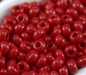 Rokajl PRECIOSA červená tmavá> (10/0) Ø2,3mm (sáček 20g)