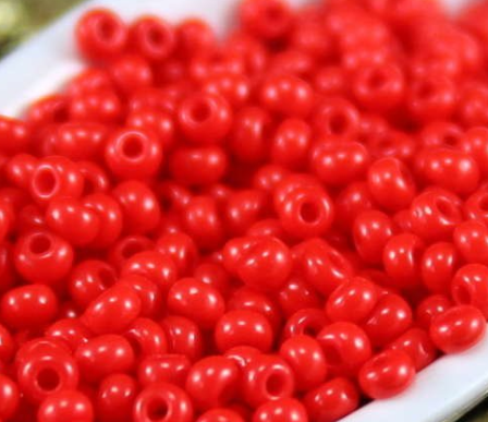 Rokajl PRECIOSA červená > (7/0) Ø3,5mm (sáček 20g)