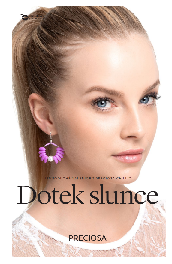KORÁLKOVÁ STAVEBNICE - Náušnice DOTEK SLUNCE (1pár)