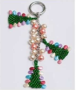 KORÁLKOVÁ STAVEBNICE - Vánoční přívěšek (1ks)