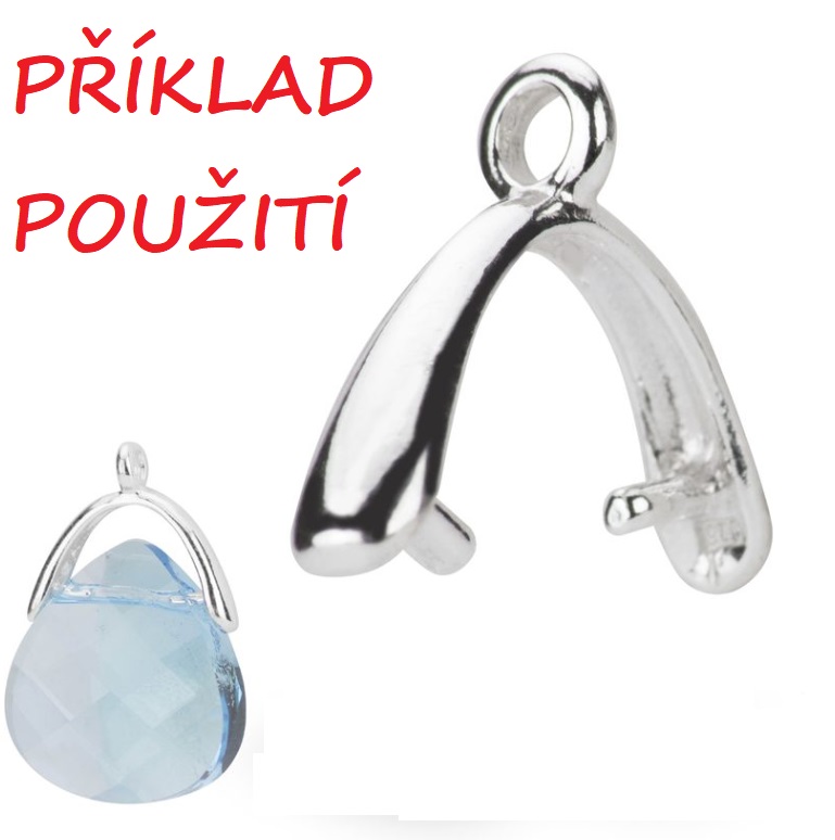 Šlupna na uchycení přívěsku bez závěsného kroužku 5x14mm