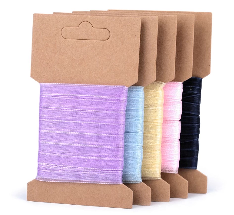 Stuha atlasová šíře 3mm - černá (metráž)