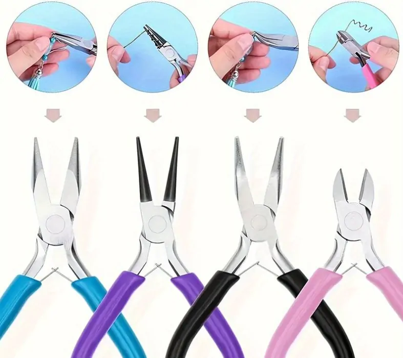 Minikleště pro výrobu bižuterie - sada 4 kusy