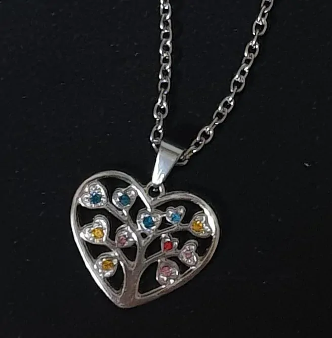 Valentýnský řetízek z chirurgické oceli - strom života