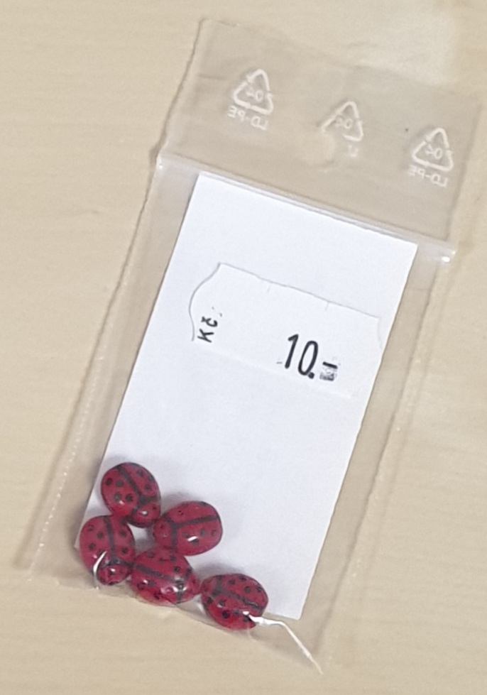 Korálky mačkané - BERUŠKA 9×7mm (5ks)