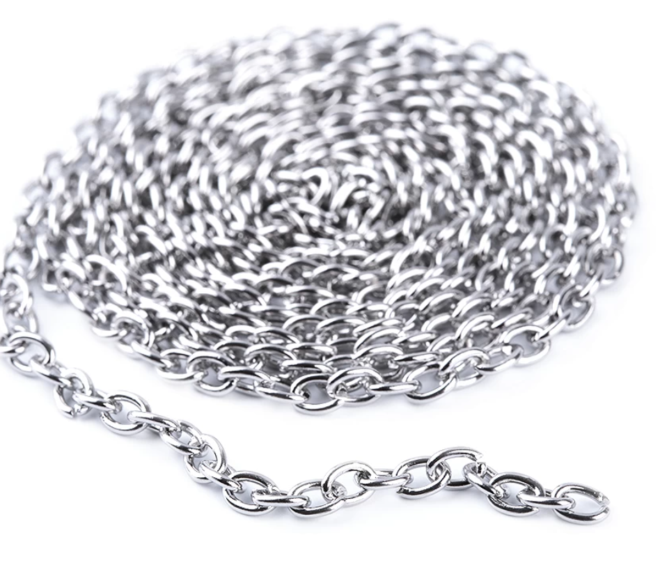 Řetízek z chirurgické oceli 3 mm délka 1 m