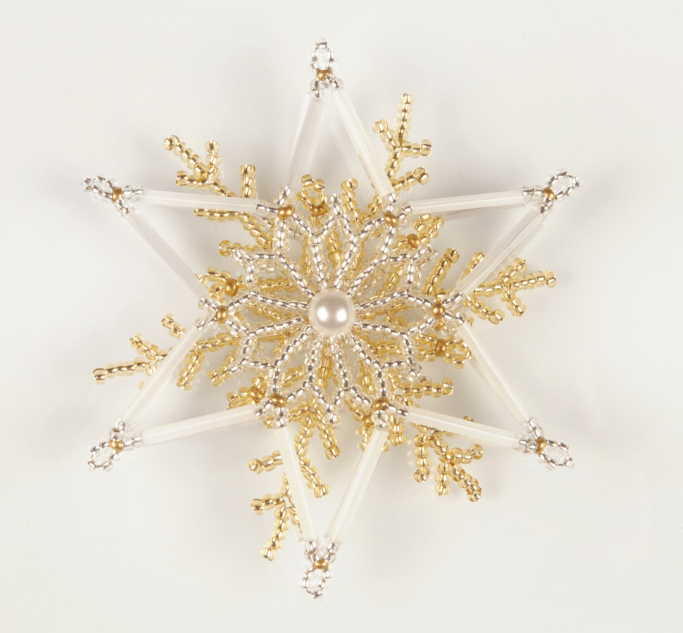 KORÁLKOVÁ STAVEBNICE - Atlasová hvězda (1ks)