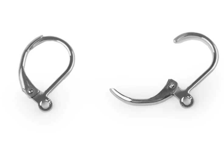 Náušnicové zapínání - uzavřené z chirurgické oceli (1pár)