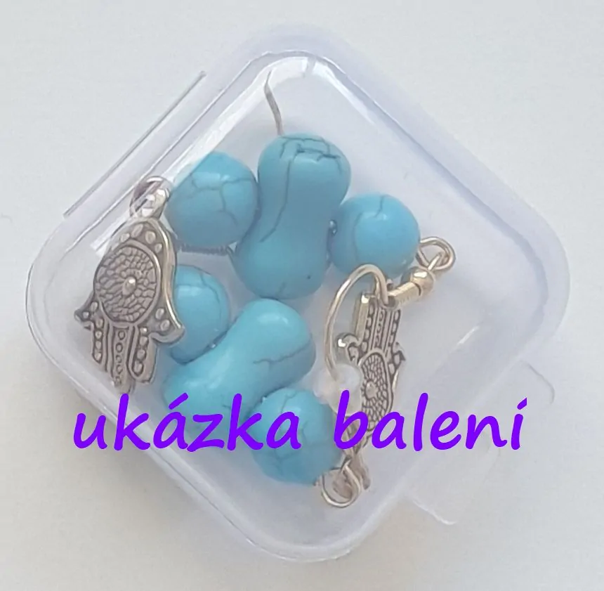 Náušnice ETNO s tyrkenitem - mandala