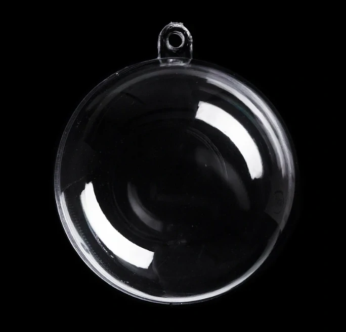 Plastová koule/baňka Ø6 cm dvoudílná
