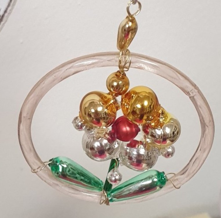 Vánoční 3D ozdoba KYTIČKA