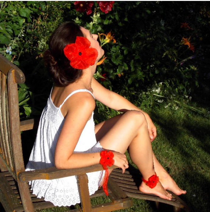 Brož/sponka - vlčí mák