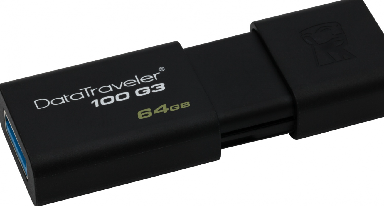 Flashdisk DataTraveler 100 G3 - 64GB černý