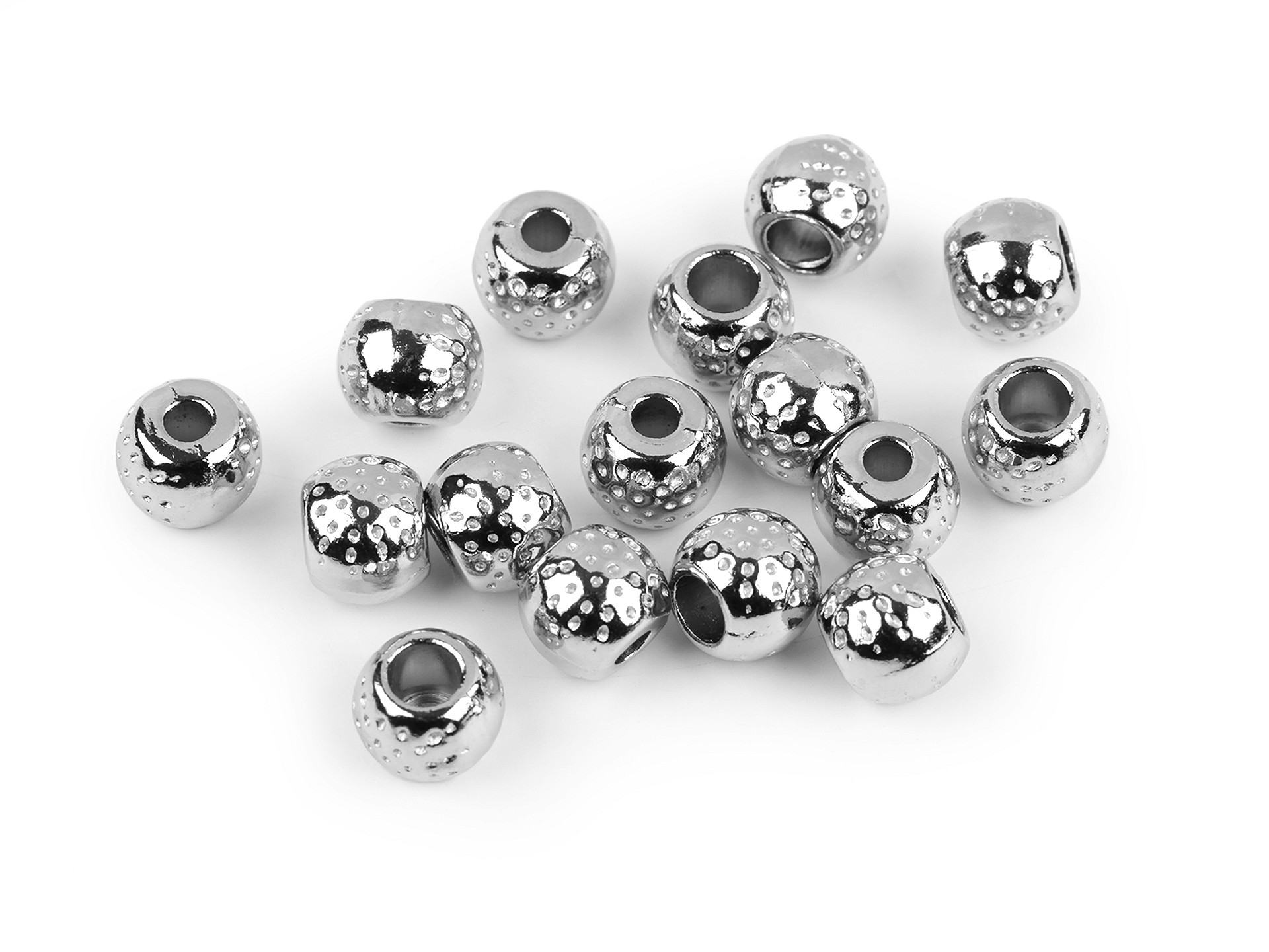 Korálek kovový - průvlek 3mm (10ks)