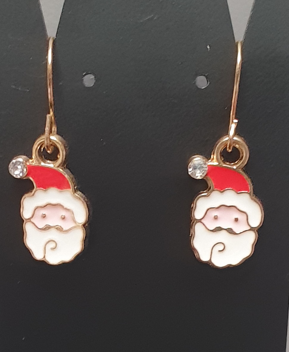 Vánoční náhrdelník a náušnice - Santa