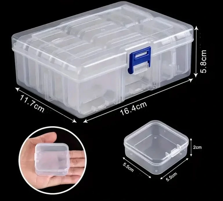 Plastový box se 14 krabičkami