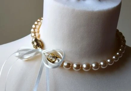KORÁLKOVÁ STAVEBNICE - Něžný elegantní náhrdelník