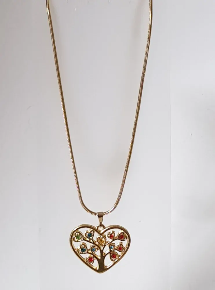 Valentýnský řetízek z chirurgické oceli - strom života