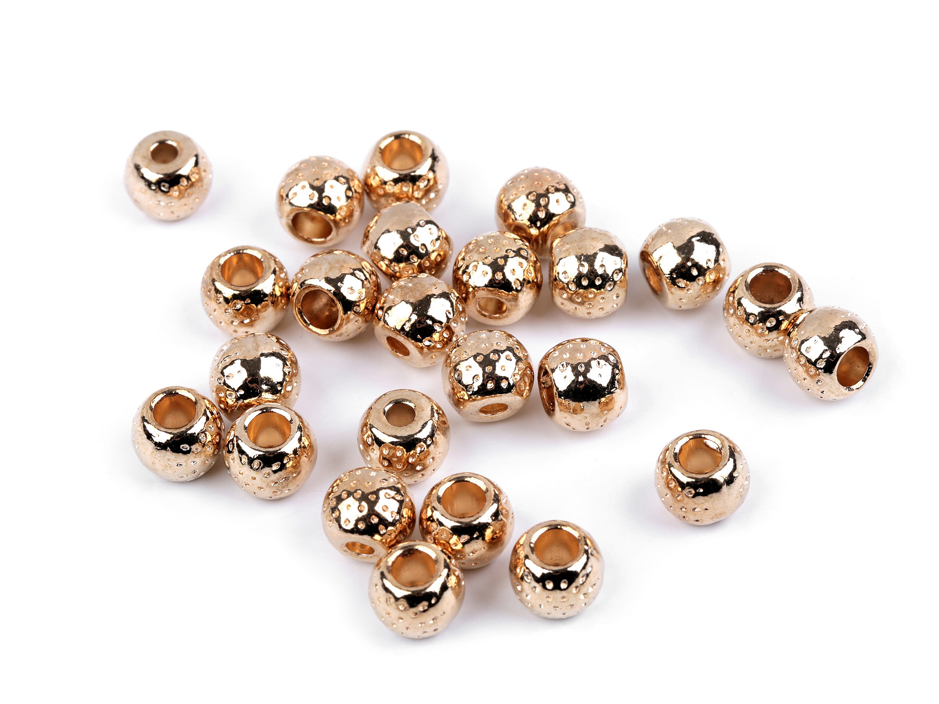 Korálek kovový - průvlek 3mm (10ks)